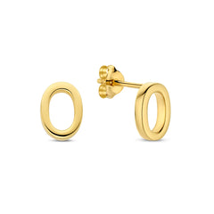 Parte Di Me Bibbiena Poppi Clara 925 Sterling Silver Gold Plated Ear Studs PDM36194
