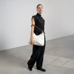 Isabel Bernard Honoré Muriel Crème Calfskin Shoulder Bag IB25075-070