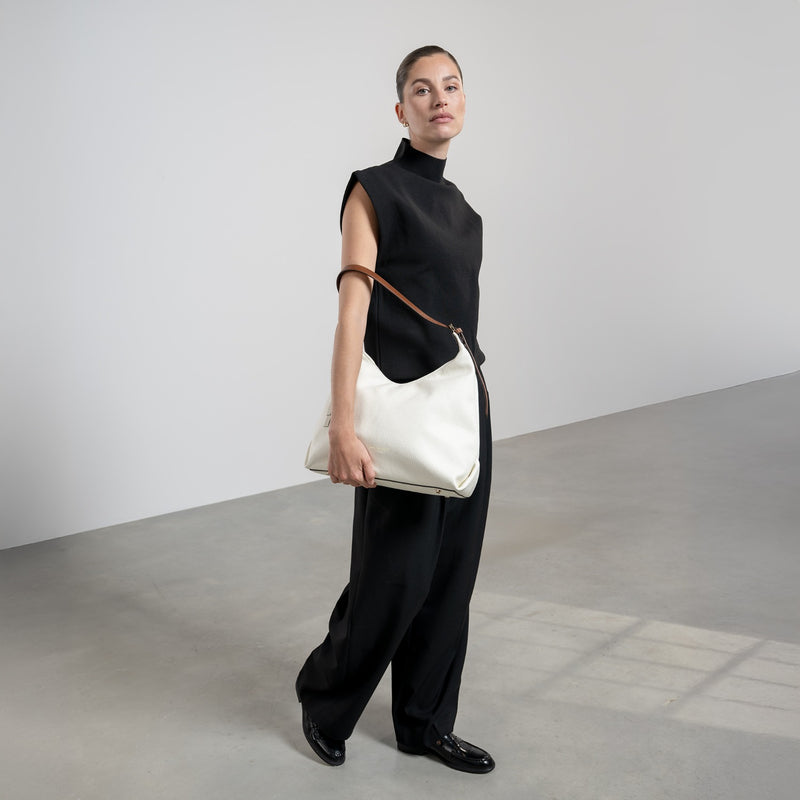 Isabel Bernard Honoré Muriel Crème me Kalfsleren Schoudertas IB25075-070-zoom-