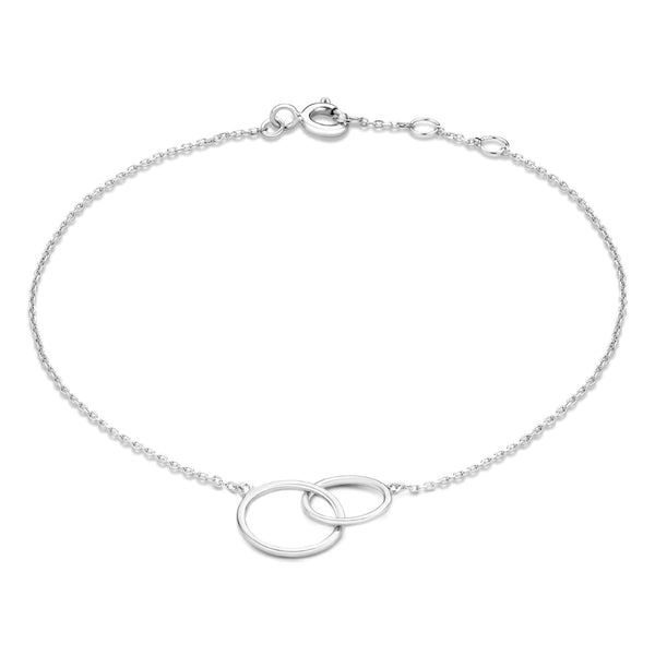 Saint Germain Loulou 14 karaat witgouden armband met ringetjes