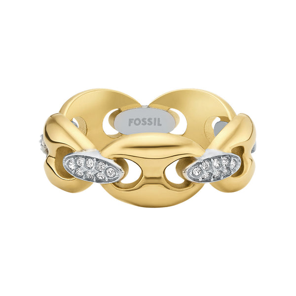 Fossil Heritage Stainless Steel Ring JF049319987