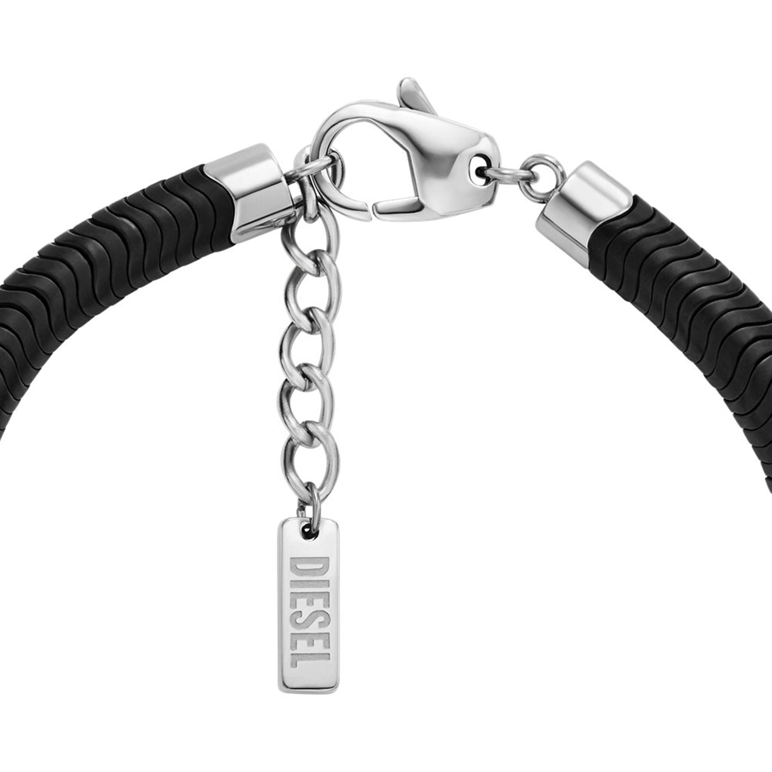 Diesel D Logo Silver Coloured Bracelet DX1574931