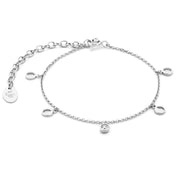 Violet Hamden Luna 925 Sterling Zilveren Armband met Manen en Witte Zirkonia Steentje VH320032
