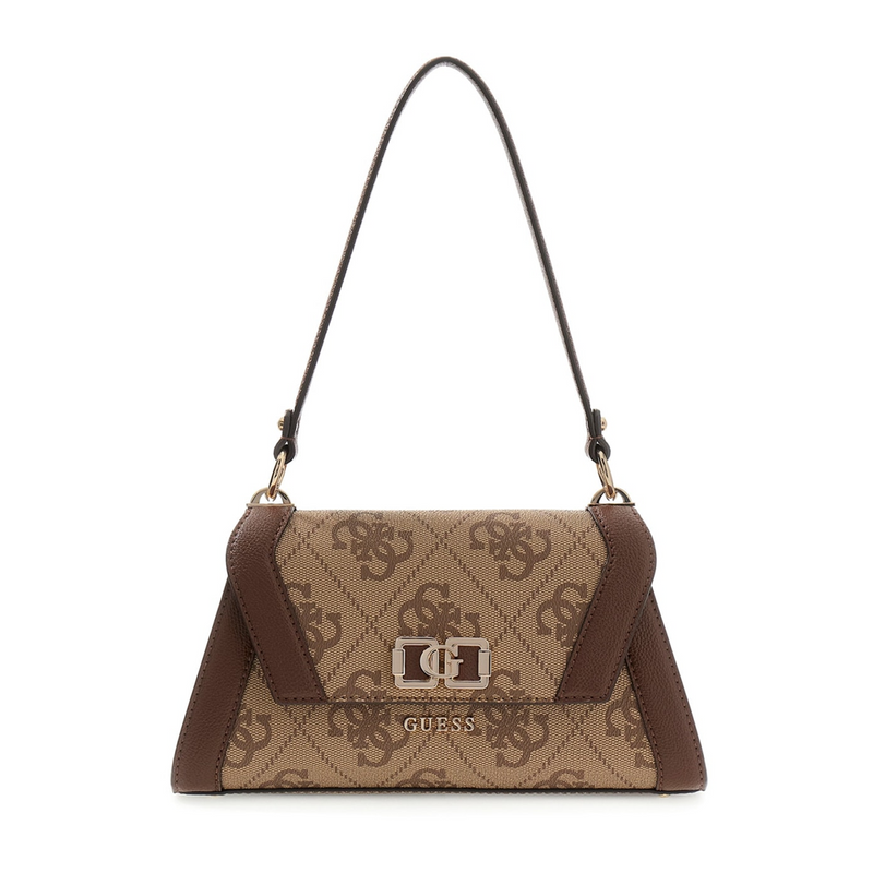 Guess Karnilla Brown Flap Shoulder Bag HWOS99-1190-LGW-zoom-