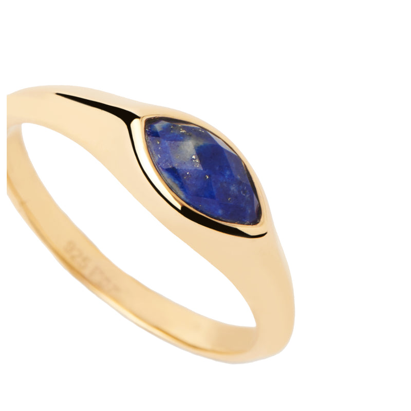 P D Paola made ofilla 925 Sterling Silver Ring AN01-A49-16with18 Carat Gold Plating-zoom-