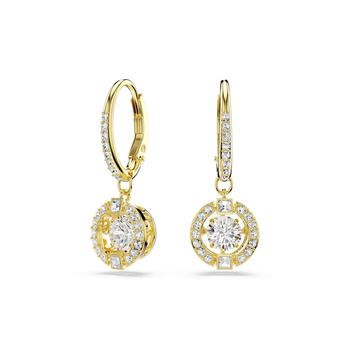 Swarovski Una Sparkling Dc Gold-Tone Earrings 5758095