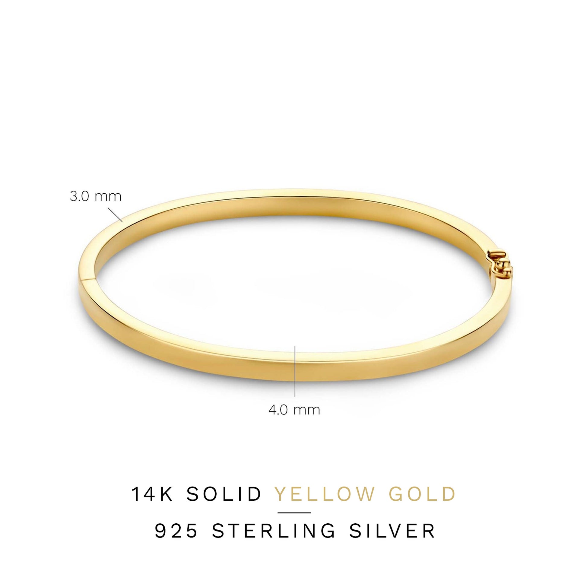Isabel Bernard Cour d'Honneur Clara 14 Carat Golden Bangle IB320113-56
