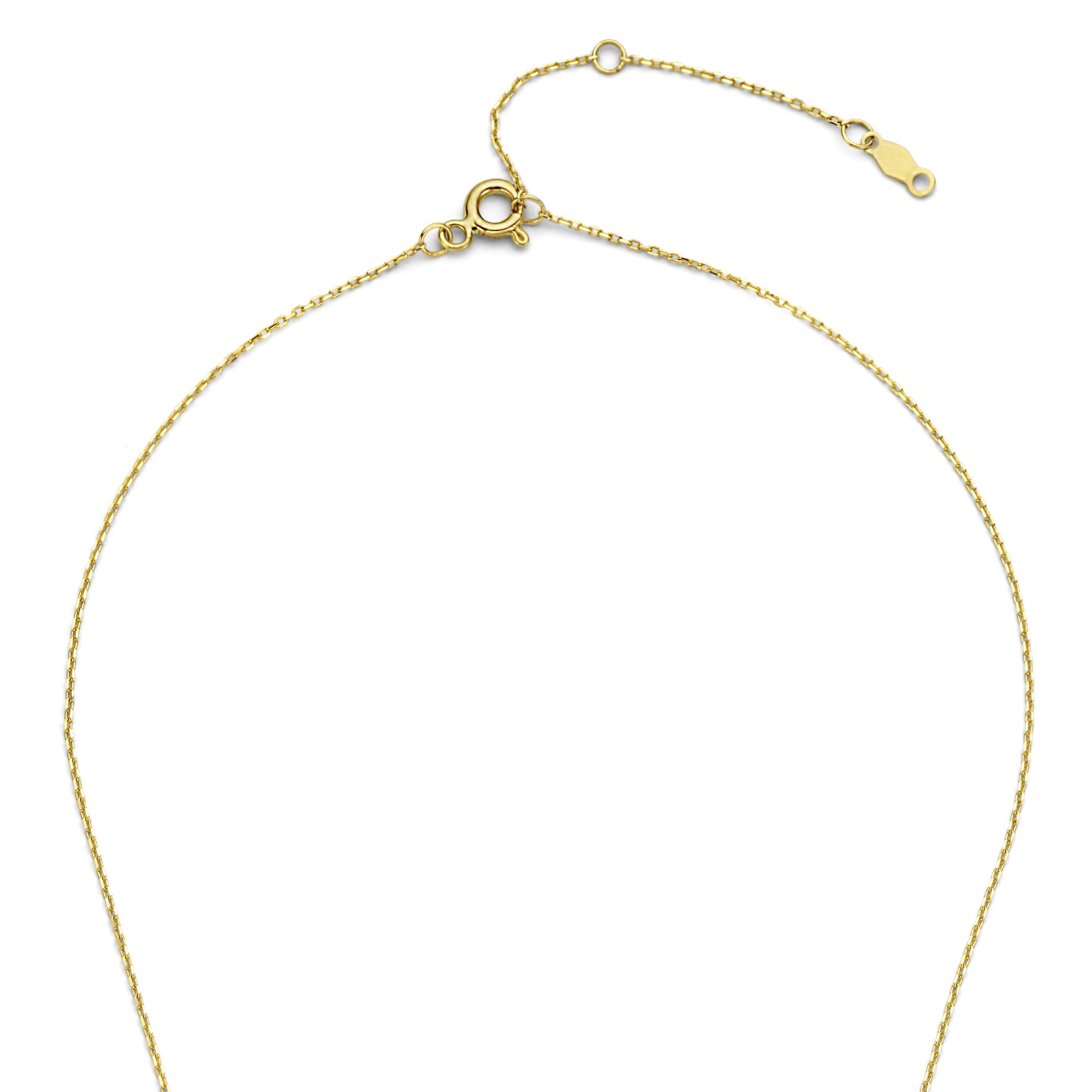 Isabel Bernard De la Paix Celesse 14 Carat Golden Necklace | diamond 0.07 ct | IBD350002
