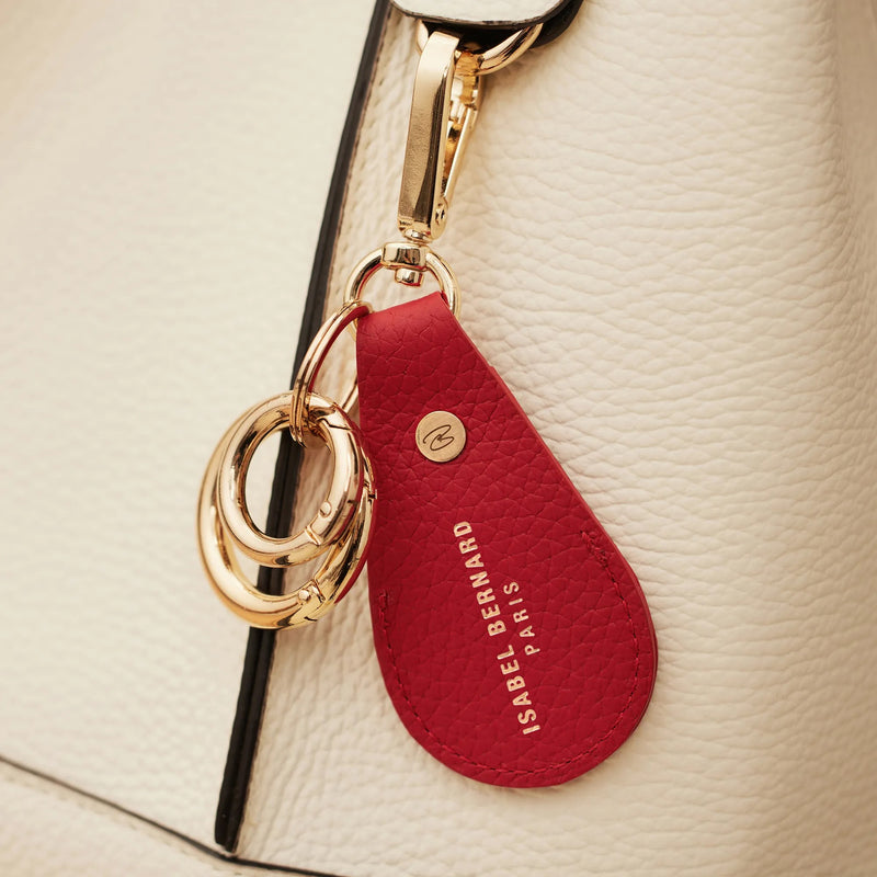 Isabel Bernard Honoré Filou Rood Kalfsleren Airtag Sleutelhanger IB66000-050-zoom-