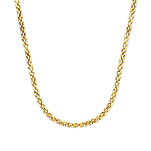 Aidee Rosine 14 karaat gouden schakelketting