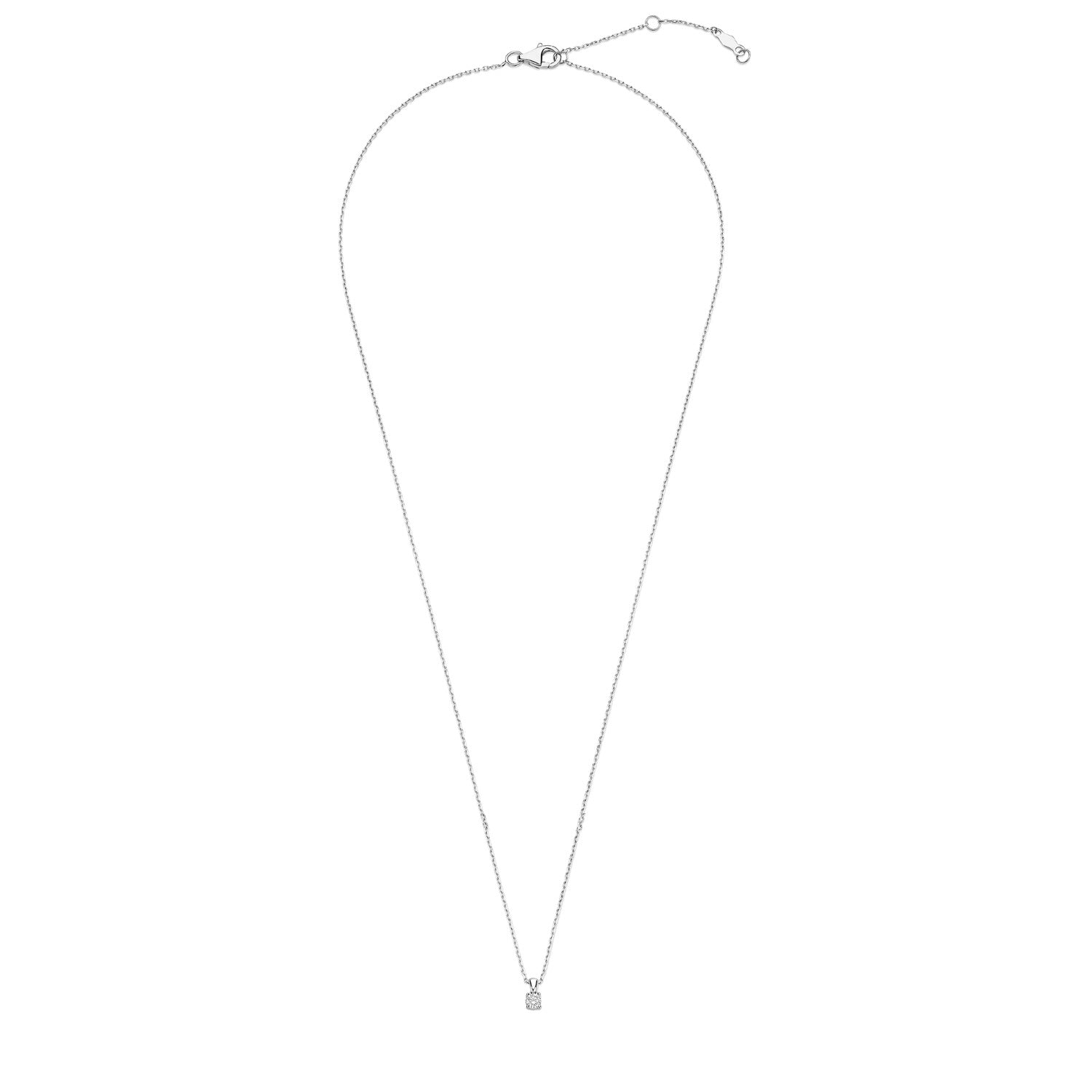 Isabel Bernard De la Paix Celesse 14 Carat Whitegold Necklace | diamond 0.07 ct | IBD350005