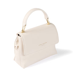 Isabel Bernard Femme Forte Heline Crème Leather Handbag IB21027