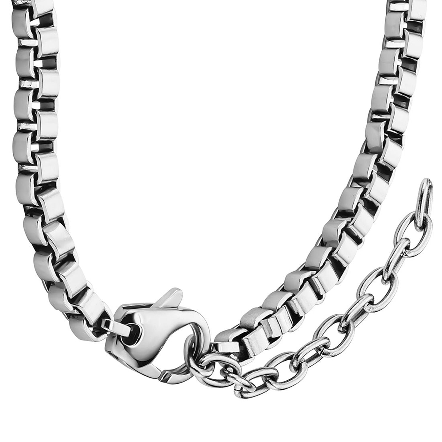 G-Star Floatcore Silver Box Chain Necklace GSJ.100.04