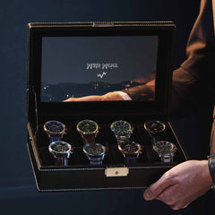 Mats Meier Mont Fort Black Watchbox voor 8 Watchs