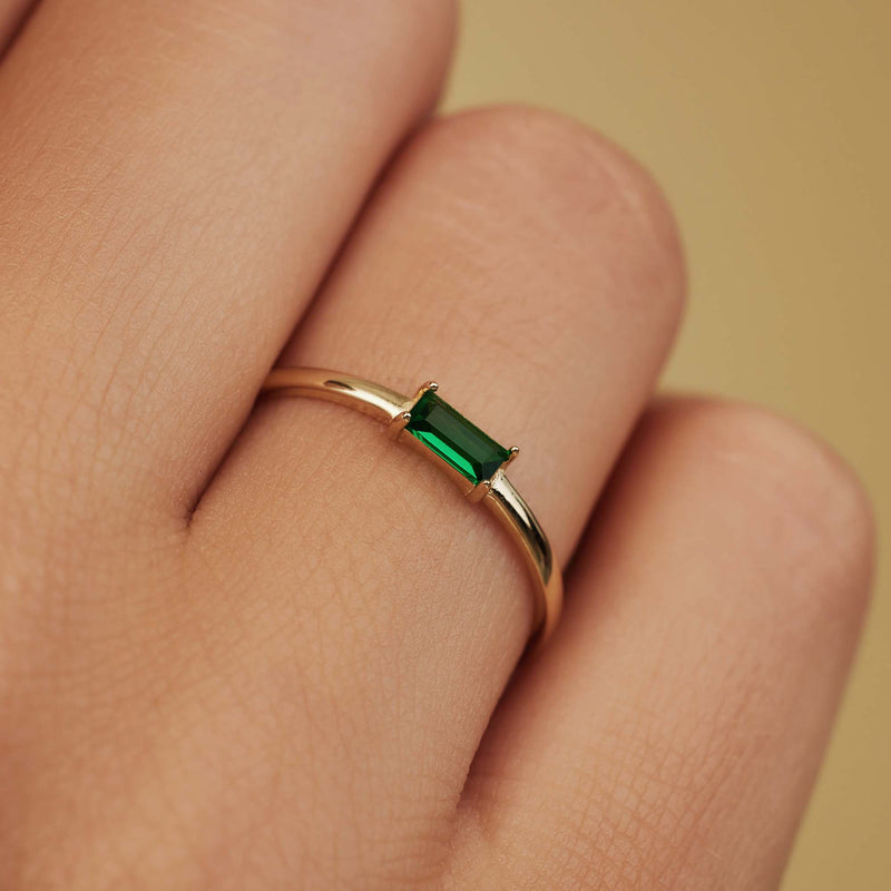 Isabel Bernard Baguette Vere 14 karaat gouden ring IB330021-50-zoom-