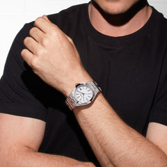 Olympic Legacy Silver and White Men's Watch OL75HSS004