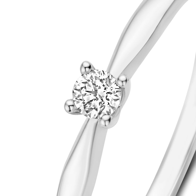 Isabel Bernard De la Paix Celesse 14 karaat witgouden ring | diamant 0.07 ct | IBD330005-54-zoom-