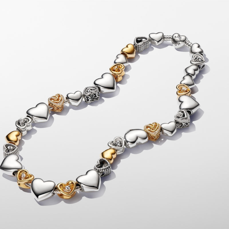 Pandora Moments 14 Karat Gold Plated Heart Charm 763439C00-zoom-