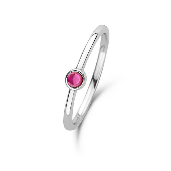 Violet Hamden Venus 925 Sterling Zilveren Ring met Geboortesteen VH330007JUL