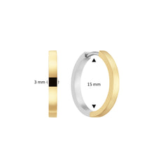 GLOW Premium Hoops 925 Sterling Silver Earrings 2002-107_2515_15