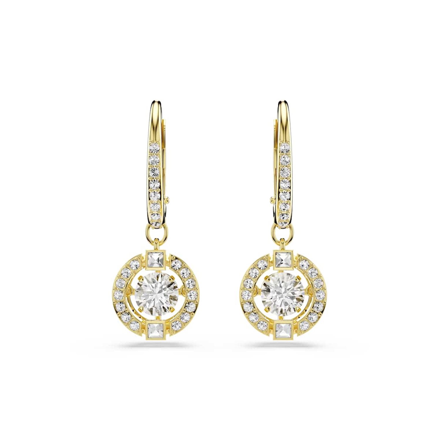 Swarovski Una Sparkling Dc Gold-Tone Earrings 5758095