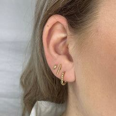 Jackie Gold 14 karat gold Ear Stud JKE22.252