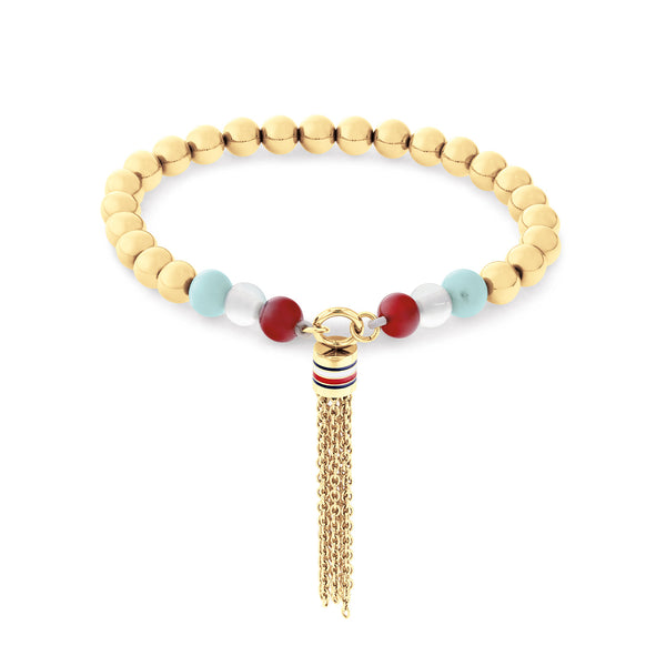 Tommy Hilfiger Stainless Steel Gold-coloured Women's Beaded Bracelet TJ2781042