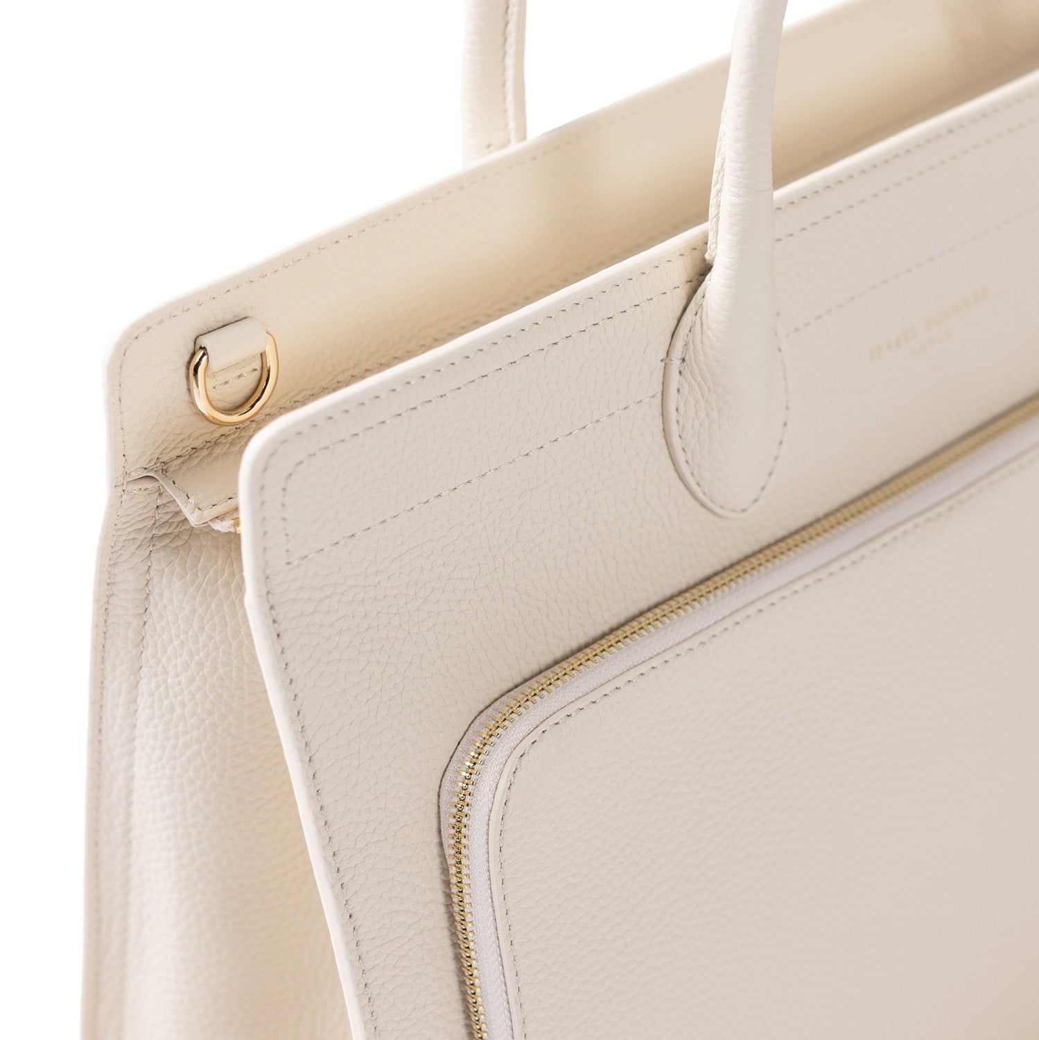 Isabel Bernard Honoré Nadine Crème Calfskin Handbag IB25052