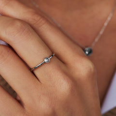 Violet Hamden Venus Zilveren Ring Met Geboortesteen VH330007APR-60