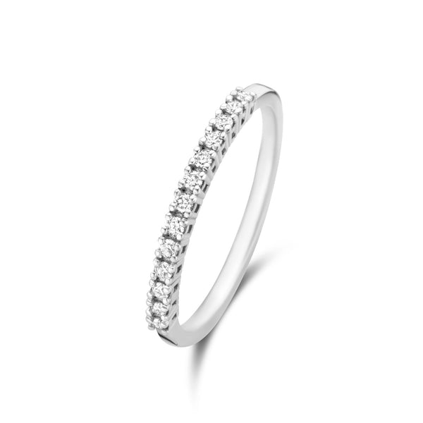 De la Paix Madeline 14 karaat witgouden ring met diamant 0.14 karaat