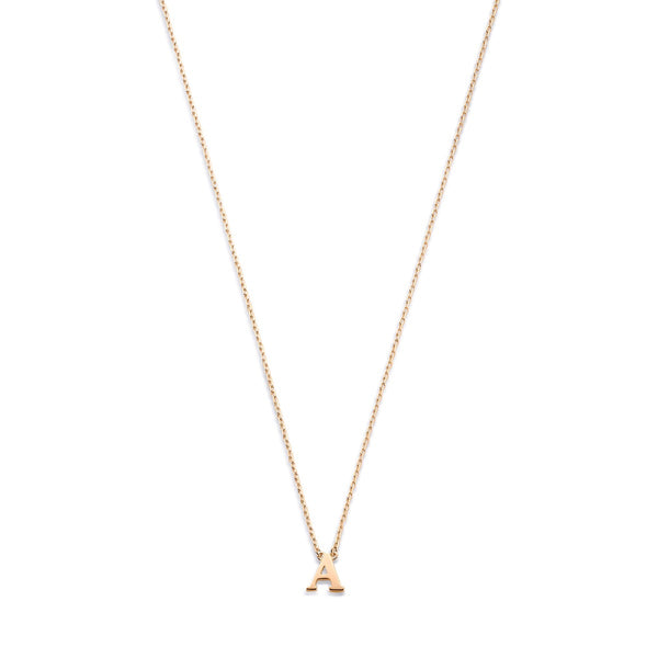 Isabel Bernard La Concorde Chloé 14 Karaat Rosé Gouden Initial Ketting IB340062 (Letter: A-Z)