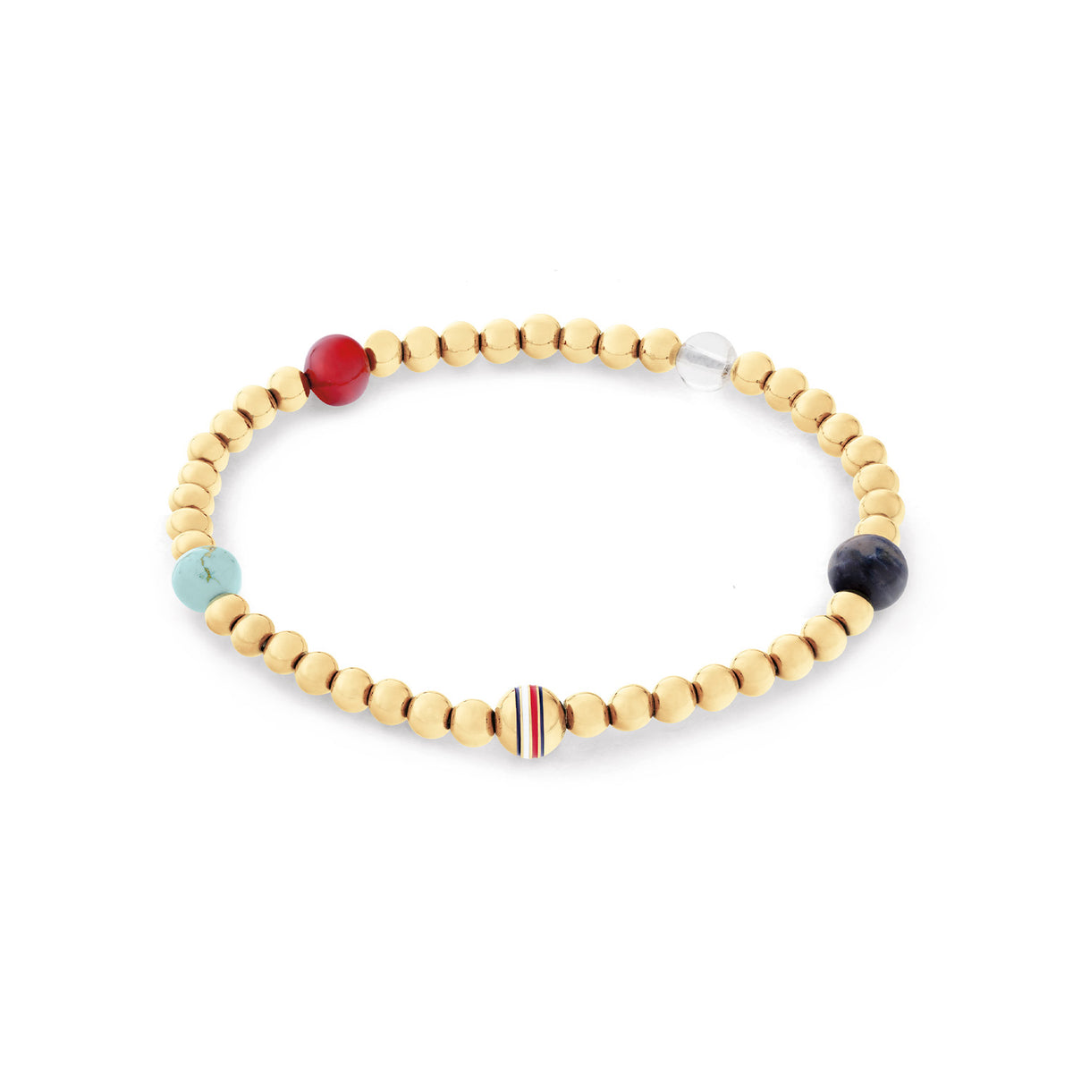 Tommy Hilfiger Stainless Steel Gold-coloured Women's Beaded Bracelet TJ2781040