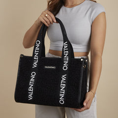 Valentino Bags Special Camy Zwarte Shopper VBS7L301NERO