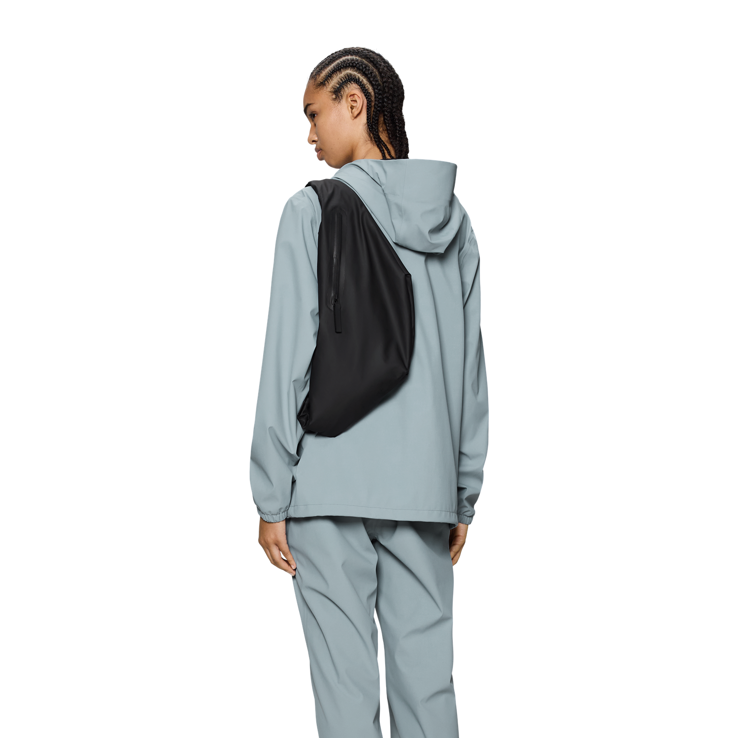 Rains Black Dash Bum Bag R16270-01