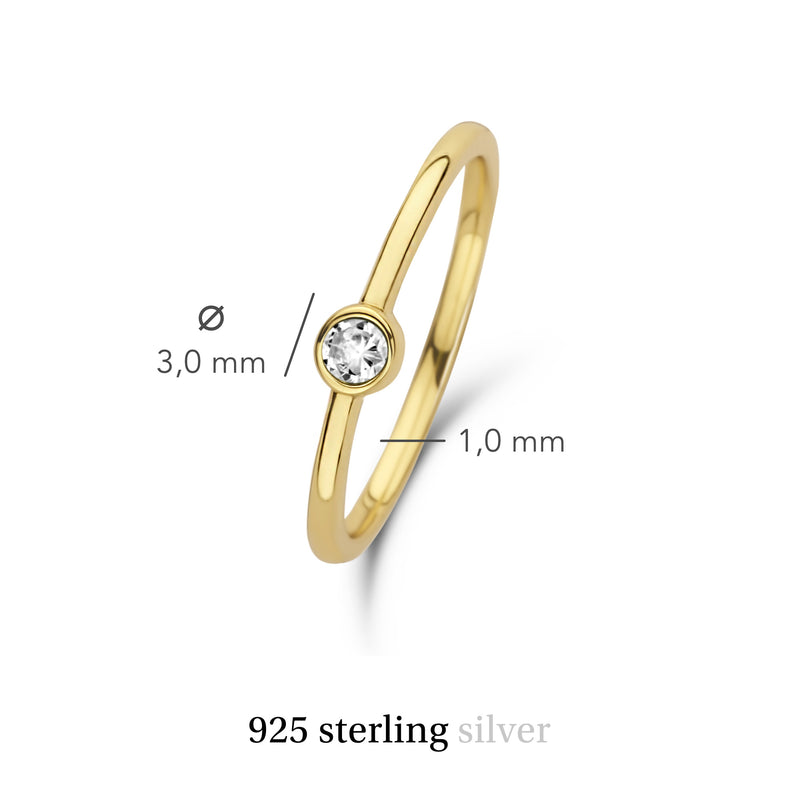 Violet Hamden Venus Goudkleurige Ring Met Geboortesteen VH330008APR-60-zoom-