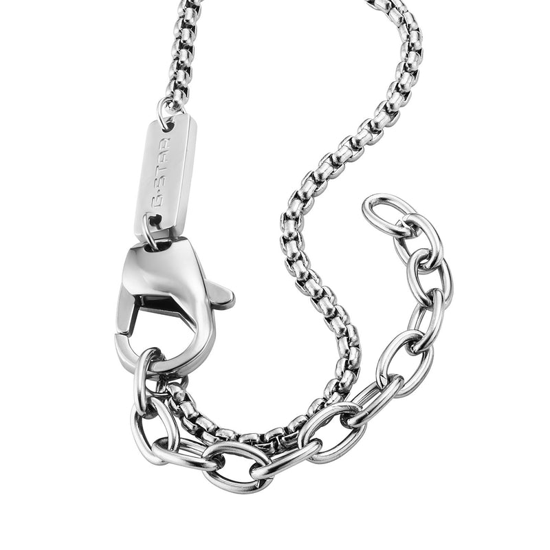 G-Star M-Tag Zilverkleurige Ketting GSJ.101.02-zoom-