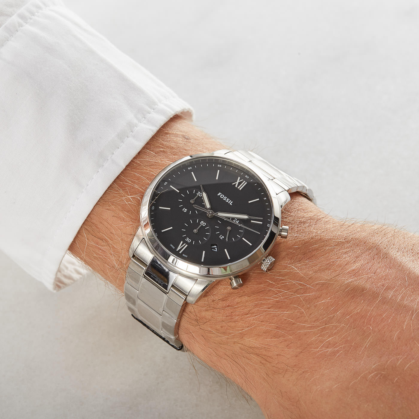 Fossil Neutra Chrono Silver Watch FS5384