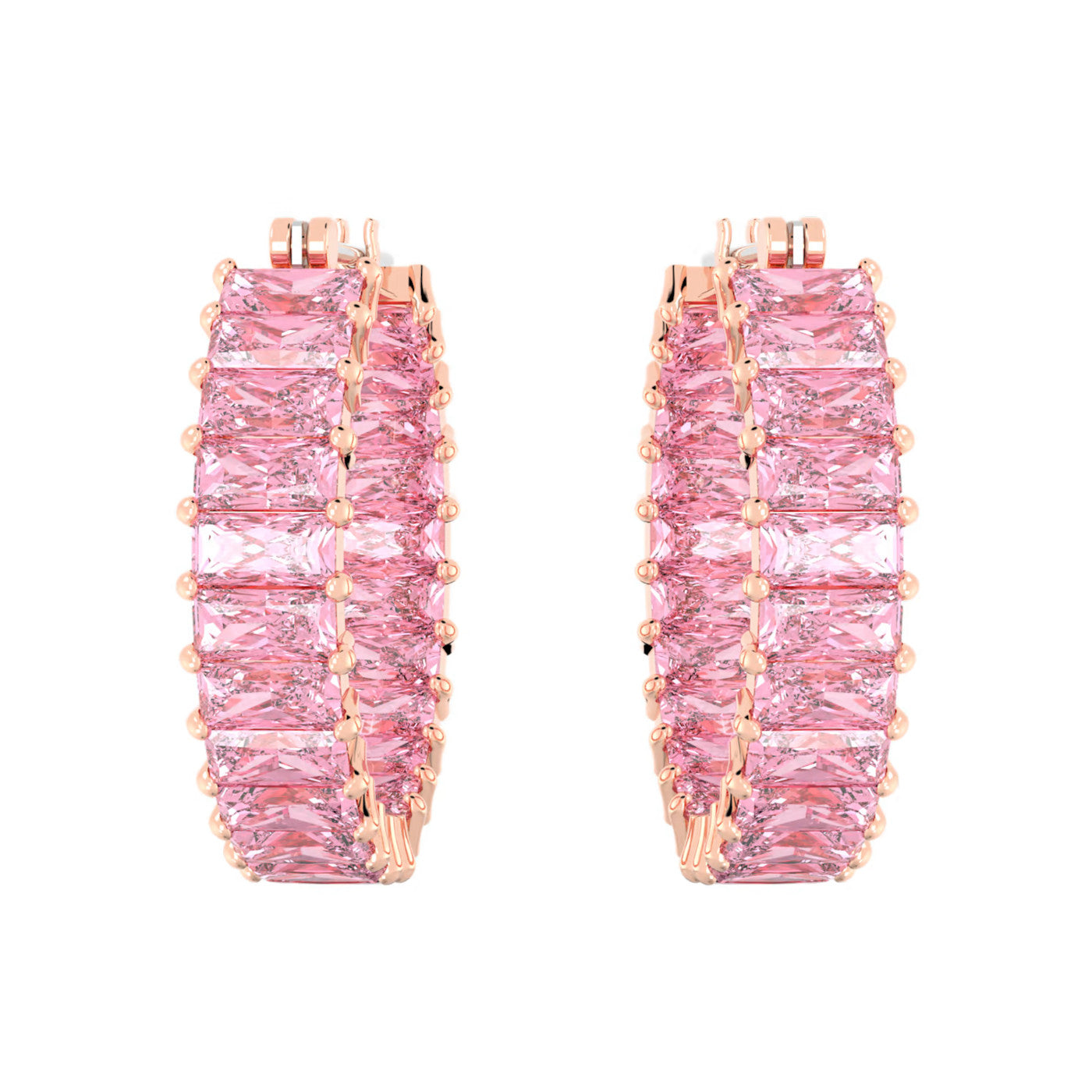 Swarovski Matrix Rose gold Earrings 5657726