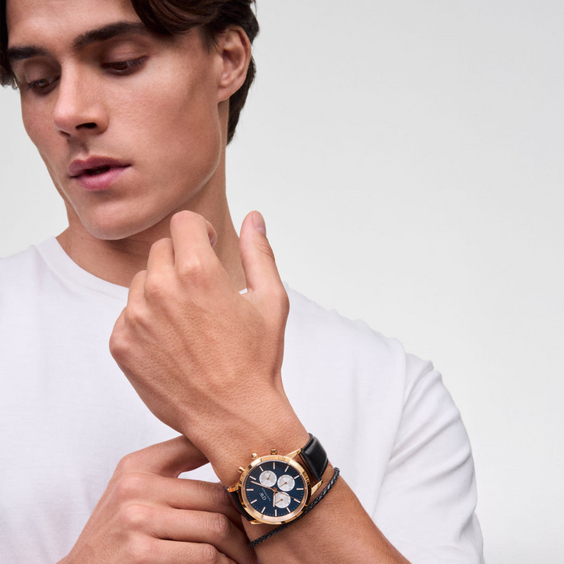 Daniel Wellington Iconic Chronograph Blue Arctic Men's Watch DW00100877-zoom-