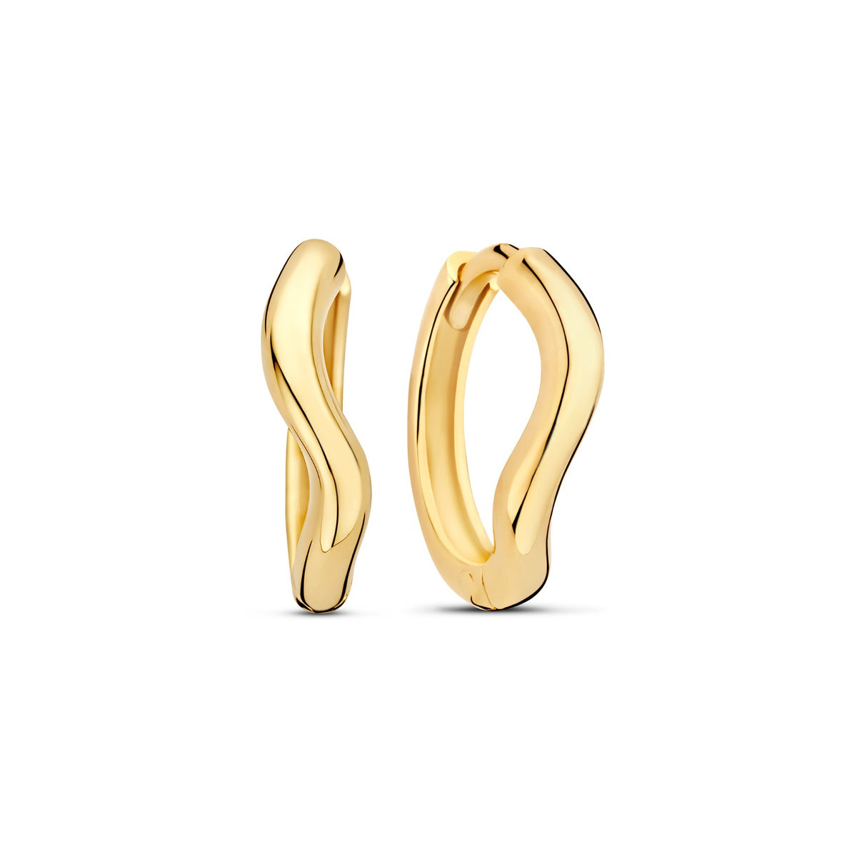 Beloro Jewels La Rinascente Mathilde 9 karat gold hoop earrings (9,6 mm) BO360109