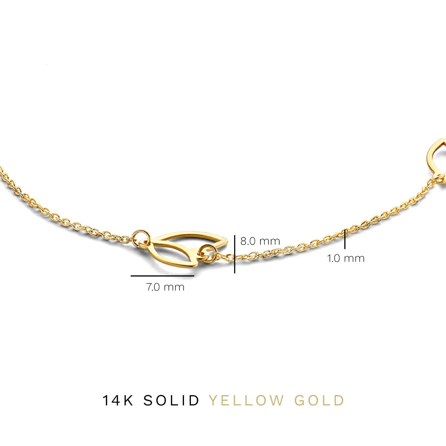 Isabel Bernard Cadeau d'Isabel 14 karat gold necklace and bracelet gift set IB90187