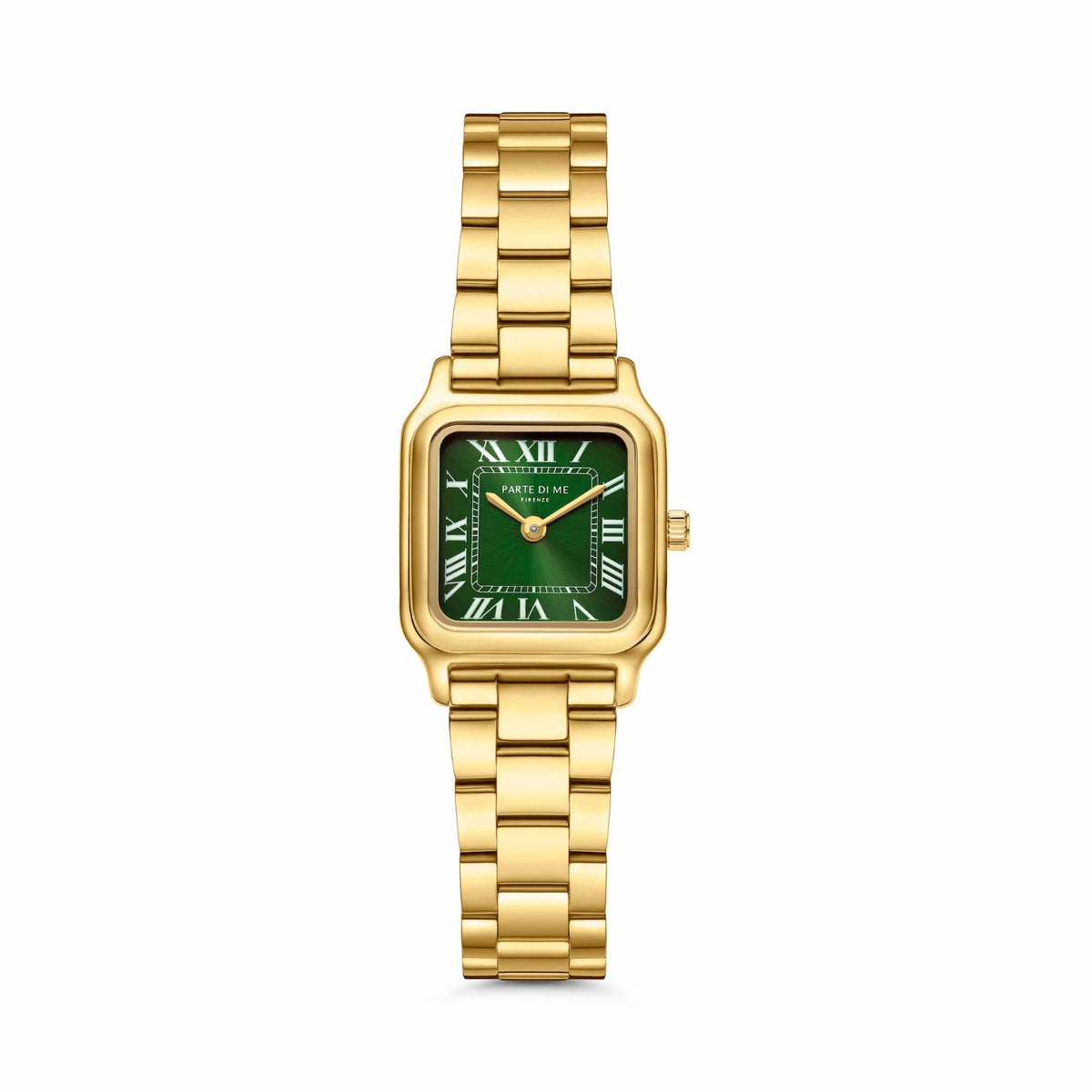 Parte di Me Orologio rectangular ladies watch gold and green PDM09034