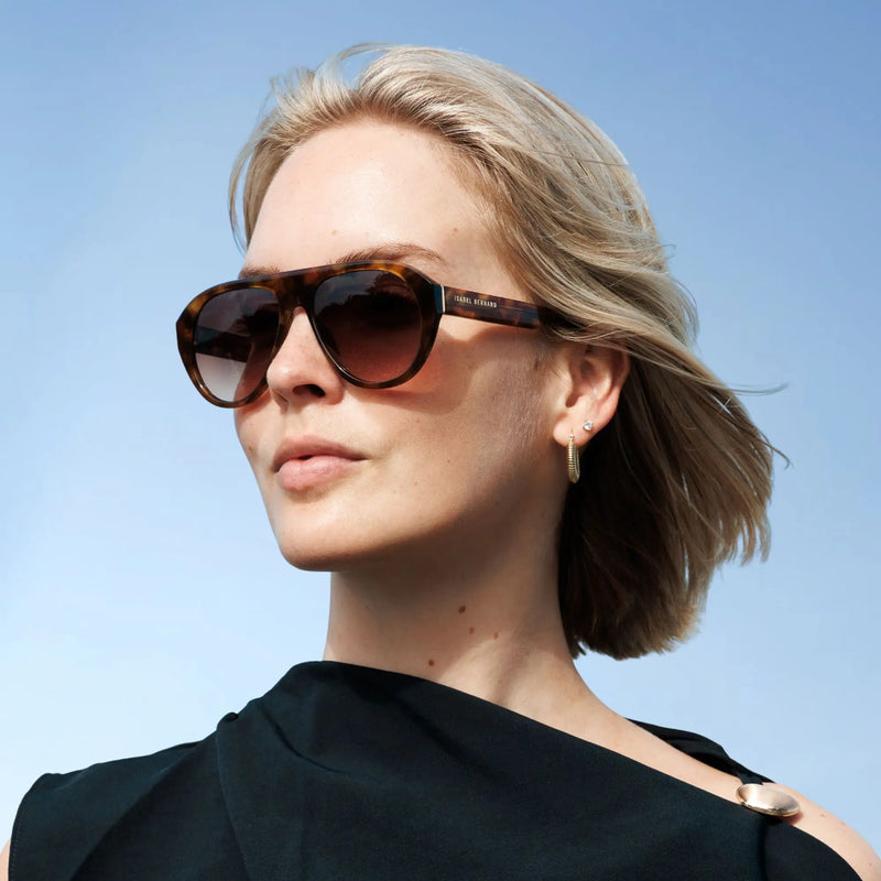 Isabel Bernard La Vilette Demi Brown Sunglasses IB380012-14-14-zoom-
