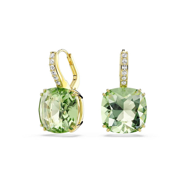 Swarovski Millenia Goudkleurige Oorbellen met Groene Kristal 5764822