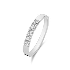 Isabel Bernard De la Paix Madeline 14 Carat Whitegold Ring | diamond 0.20 ct | IBD330019-48