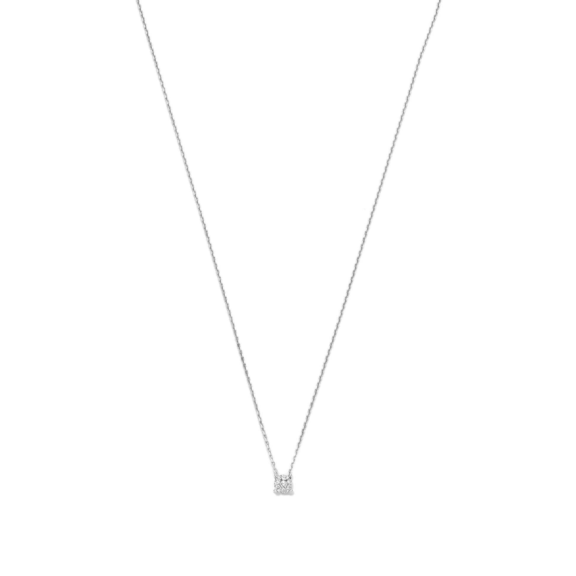 Isabel Bernard De la Paix Hanaé 14 Carat Whitegold Necklace | diamond 0.08 ct | IBD350009