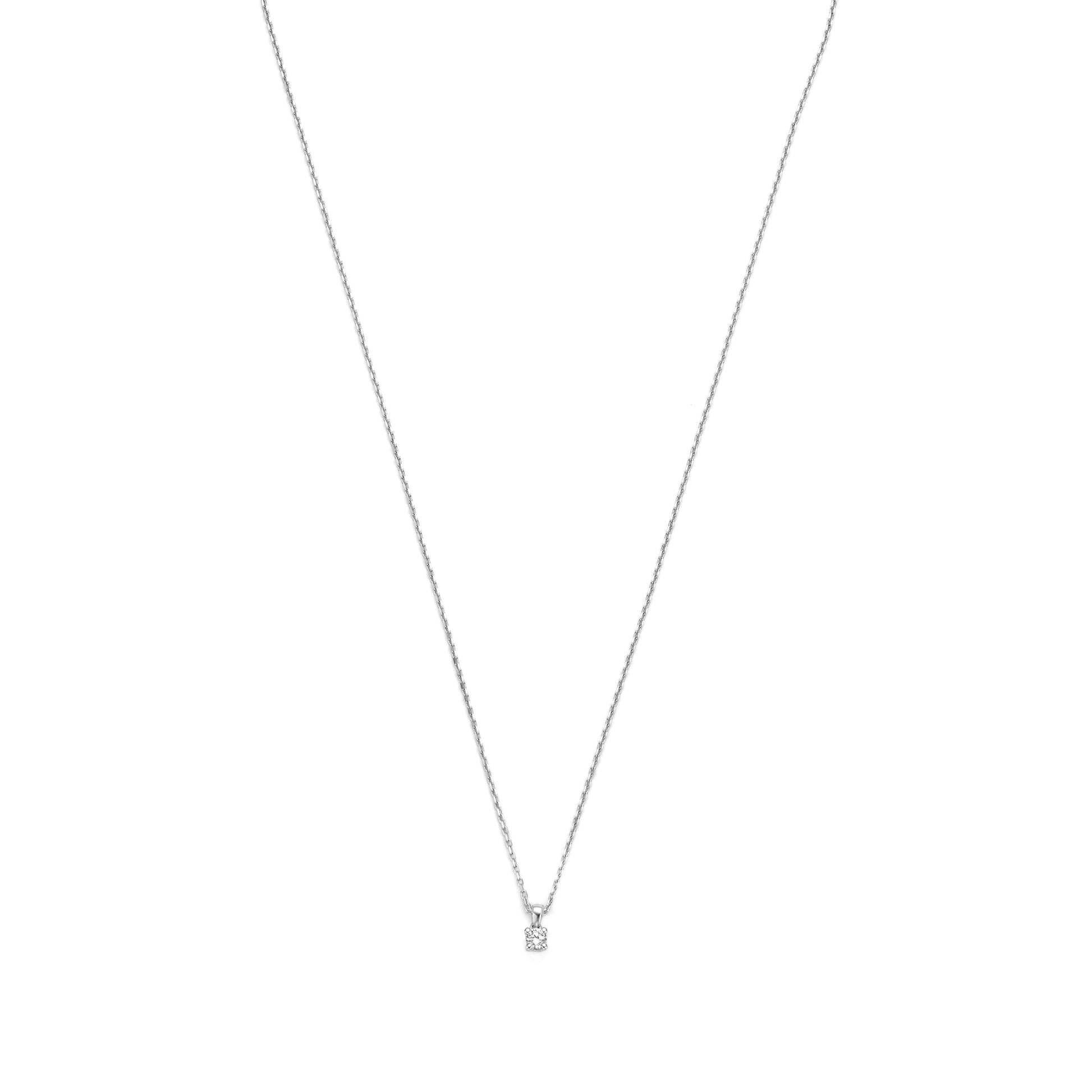 Isabel Bernard De la Paix Celesse 14 Carat Whitegold Necklace | diamond 0.07 ct | IBD350005
