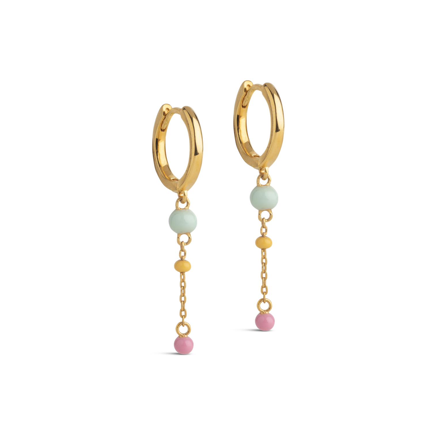 ENAMEL Copenhagen Lola Bold Gold Plated Recycled 925 Sterling Silver Earrings E424G-MC