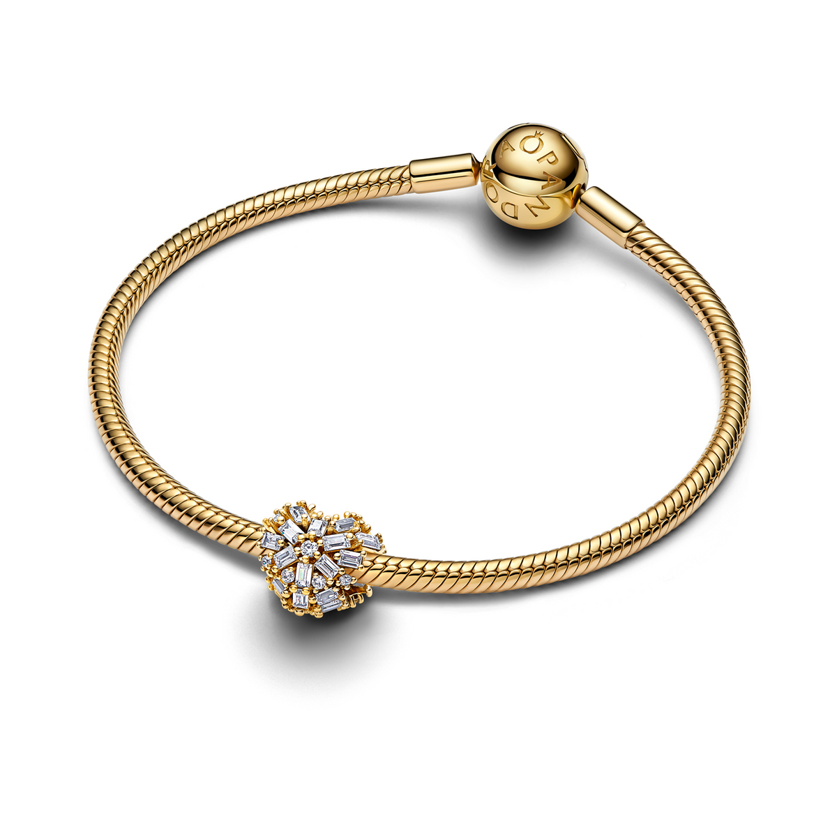 Pandora Moments Gold Plated Sparkling Heart Charm 764240C01