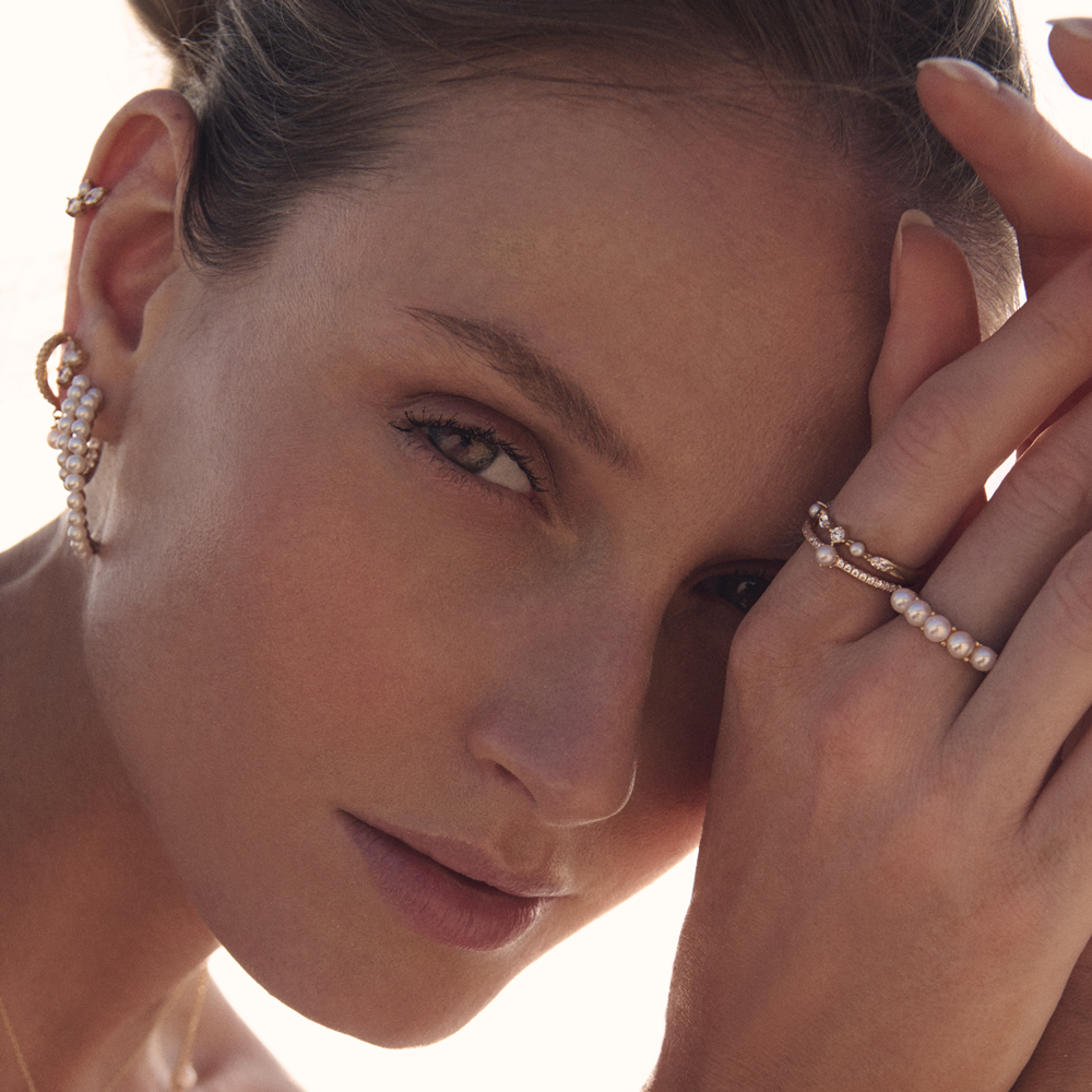 Sif Jakobs Padua 925 Sterling Silver Gold Coloured Medi Earrings SJ-E22214-PCZ-YG